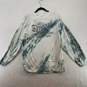 J&P cycles Mens T-shirt size XL Long sleeve tie dye motorcycle grunge edgy rock